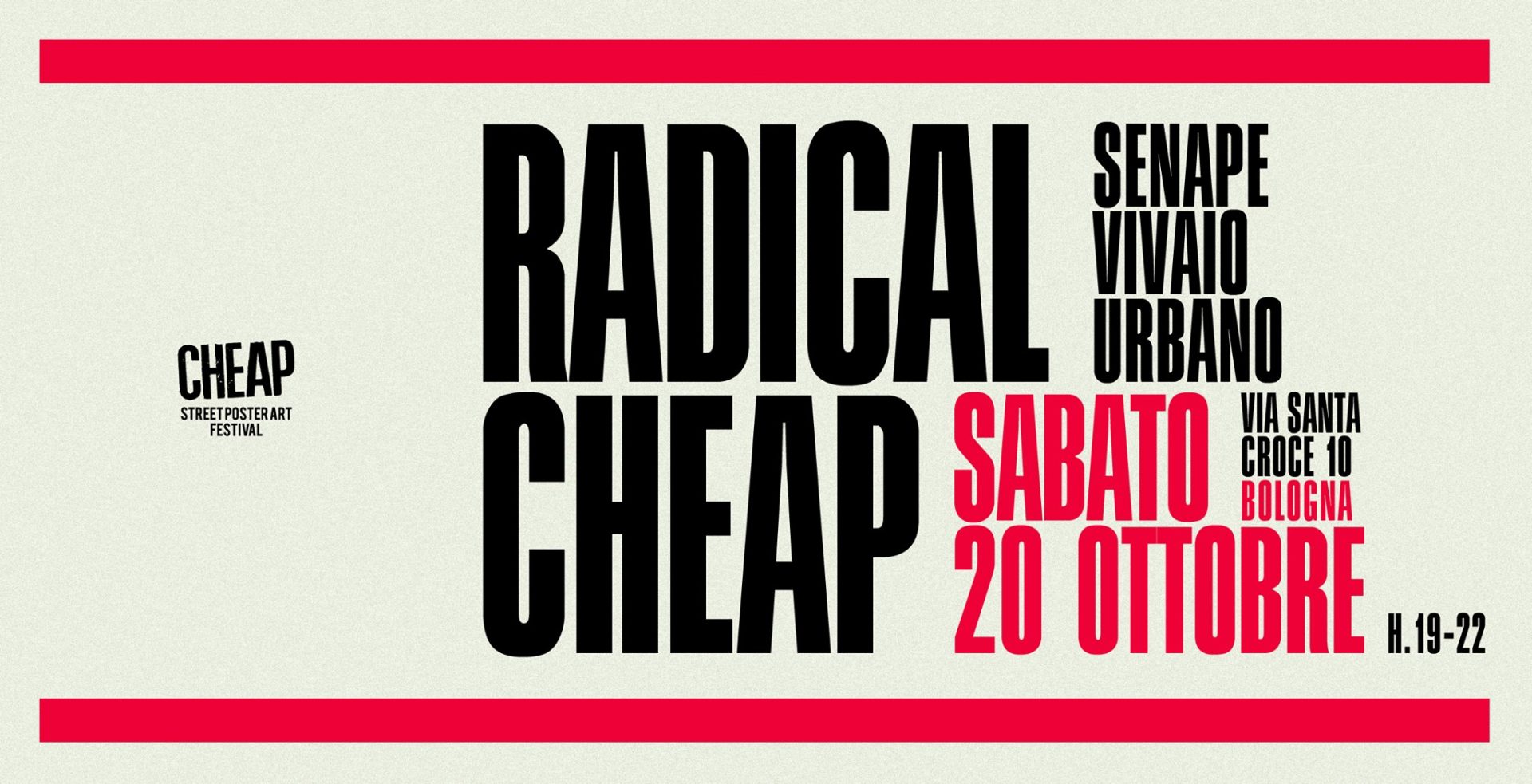 20.10.2018 Radical Cheap: a night with
