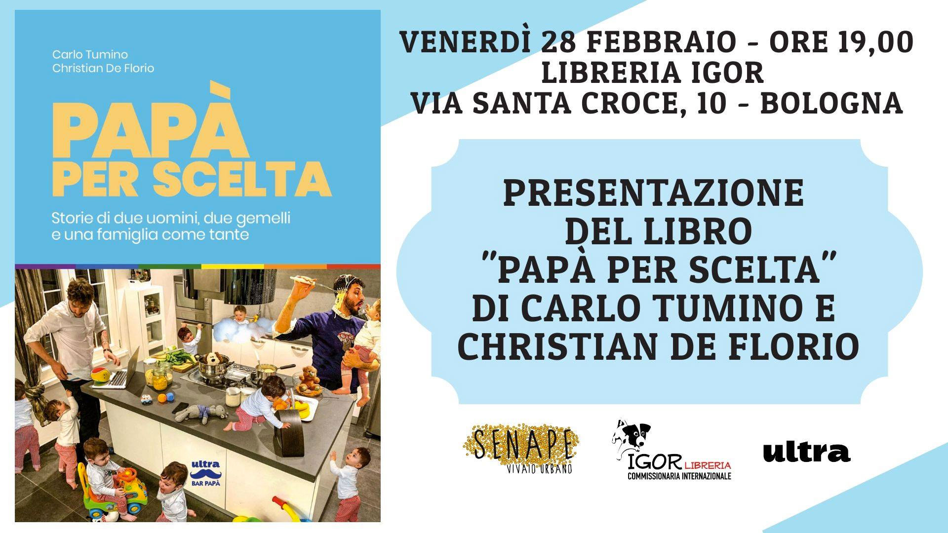 Presentazione del libro "Papà per scelta" - 2020 - Senape Vivaio Urbano - Bologna