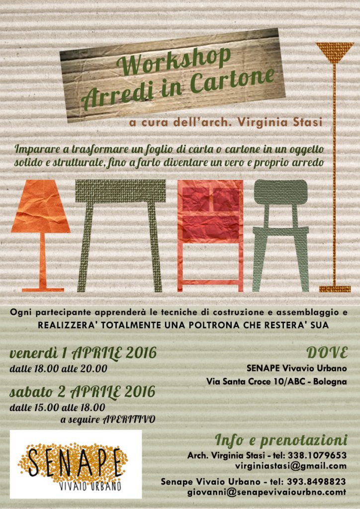 01.04.2016 WORKSHOP ARREDI IN CARTONE