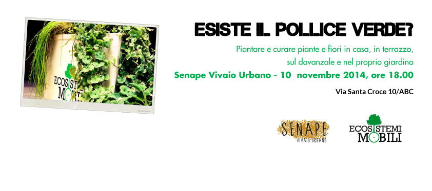 10.11.2014 Esiste il Pollice Verde