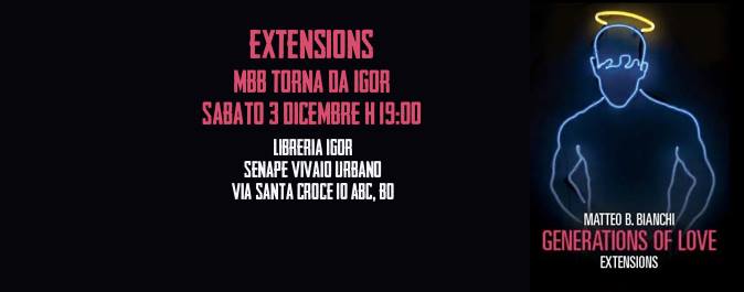 03.12.2016 Extensions: Matteo B Bianchi torna da Igor