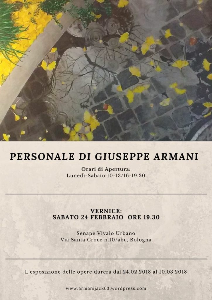24.02.2018 Personale di Giuseppe Armani
