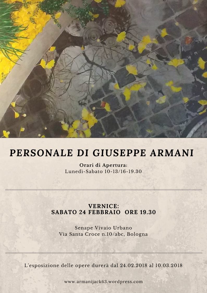 24.02.2018 Personale di Giuseppe Armani