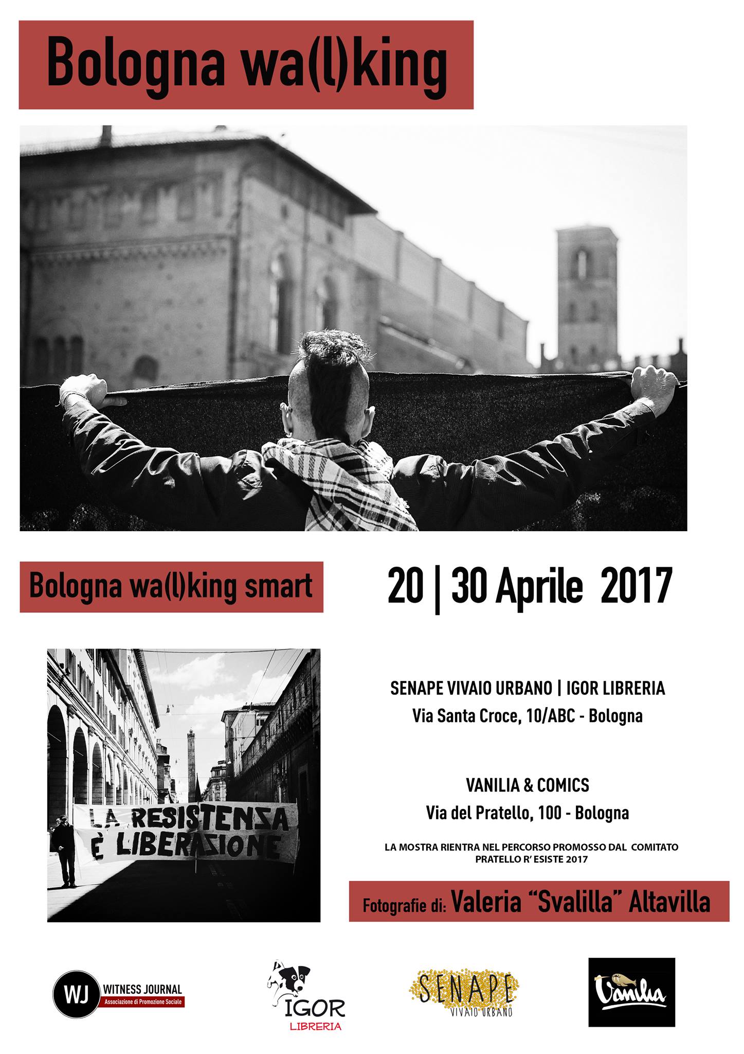 20.04.2017 Bologna wa(l)king: personale di Valeria Altavilla